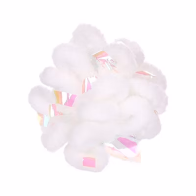 1 Balle NEVA blanche  D 5.5 cm. jouet pour les chats