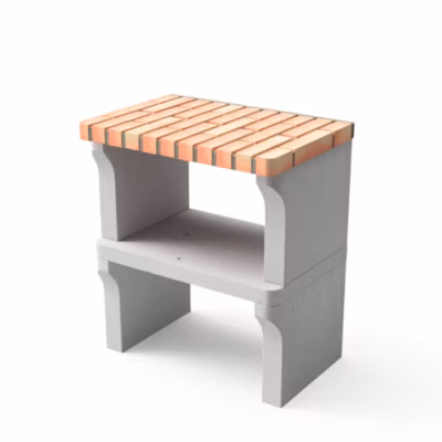 MOVELAR – Module latéral New Iberia pour Barbecue en Béton Préfabriqué – Usage Extérieur