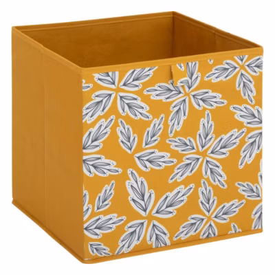 Boîte de rangement Mix &lsquo;n&rsquo; Modul motif folia jaune 31x31cm – Jaune- 5five