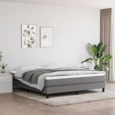 347815 vidaXL Matelas de lit à ressorts ensachés Gris foncé 160x200x20 cm