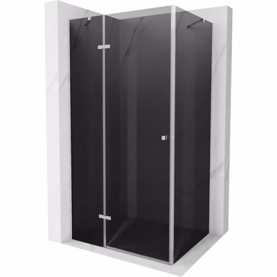 Mexen Roma cabine de douche pivotante 90 x 80 cm, graphite, chrome – 854-090-080-01-40
