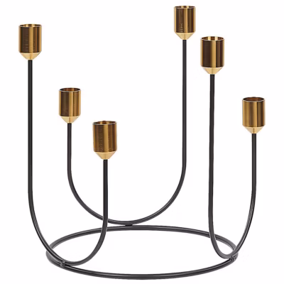 Bougeoir PANAY Métal 25 cm Noir