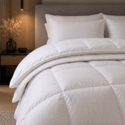 Couette 140×200 cm 4 saisons FINLANDE garnissage naturel duvet de canard 480g/m2