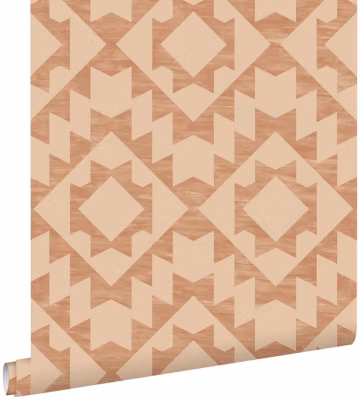 ESTAhome papier peint tapis Marrakech terracotta 53 cm x 10.05 m