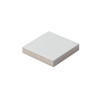 Cabochon sol / mur uni blanc crème 4×4 cm VODEVIL TACO DOME NACAR