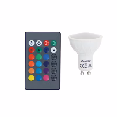 Ampoule LED GU10 MR16 4.2W 280lm 100 (60W) – RGB