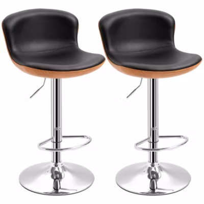 2 Tabourets De Bar Ergonomiques – Hauteur Réglable 85-106 Cm – Idéal Cuisine