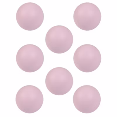 8 Un. poignées de meuble pour  bébé boule bois laqué rose – diamètre 50MM
