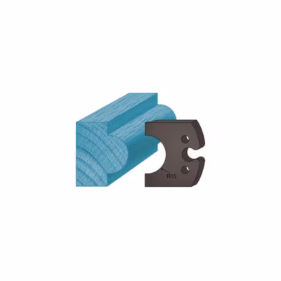 Jeu de 2 contre-fers profilés Ht. 48 x 5,3 mm mouton A227 pour porte-outils de toupie – Diamwood