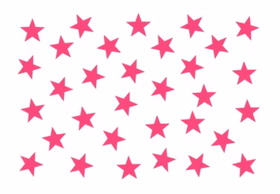 Papier peint intissé panoramique pink star 100×70 cm