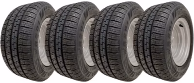 Roues de remorque Wanda WR301 195/55R10C, entraxe 4 x 100, haute vitesse, 750 kg (jeu de 4)