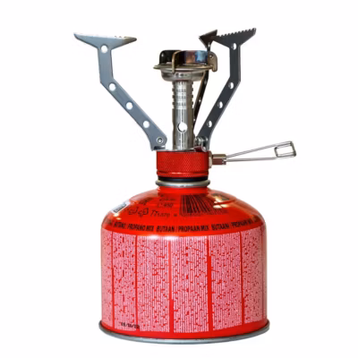 Kit Réchaud gaz pliable compact 4.5 kW pour Bouteille Butane Propane Camping Haute montagne KEMPER