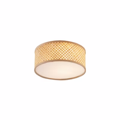 Plafonnier en bambou oriental naturel 30 cm – Tremmo
