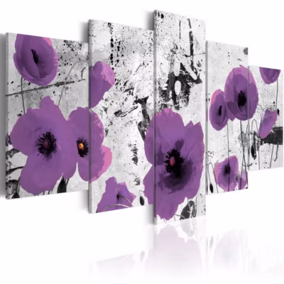 Tableau Purple dissonance 100×50 cm