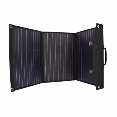 Panneau Solaire Portable Pliable 60W Cellules Monocristallines Sorties USB EZA