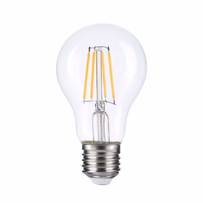 Ampoule LED A60 – 8W – Filament Verre Clair – Dimmable – E27 – 2700K