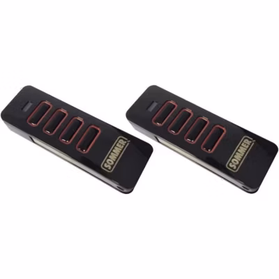 Pack 2 Télécommandes SOMMER 4019 pour portails et garages