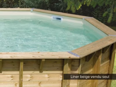 Liner seul Beige pour piscine bois Linéa 15,50 x 3,50 x 1,55 m – Ubbink