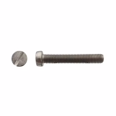 100 Vis Métaux Tête Cylindrique Fendue 8 x 20 mm – DIN 84 – Inox A2 – D-Work