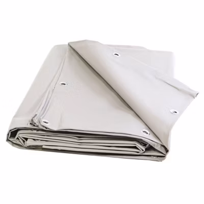 Bâche Bois 2×3 m Blanche – Garantie 10 ans TECPLAST -XP640BO- Bâche de protection étanche pour Bois de chauffage – Made in France