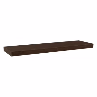 Étagère murale alvéolée en bois, wengé, 80x25x5 cm – Minerva