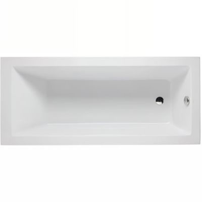 Baignoire acrylique haute densité SANINDUSA Vertice 170×75 blanche livrée avec pieds réglables (coussin et vidage non inclus)