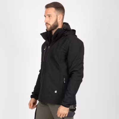 pecco – blouson de travail en softshell – 1063 noir xl