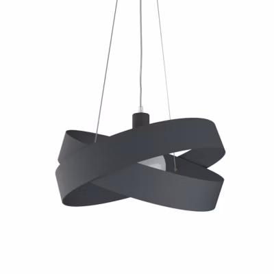 LUMICOM – SOFT Suspension, 1X E27, max 42W, métal, gris anthracite, D.40cm