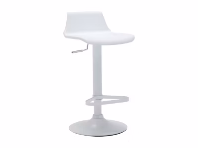 Tabouret de bar – Polypropylène – Hauteur réglable – Coloris blanc – CALAS