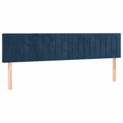 Têtes de lit Bleu foncé 180 x 5 x 78/88 cm Velours vidaXL