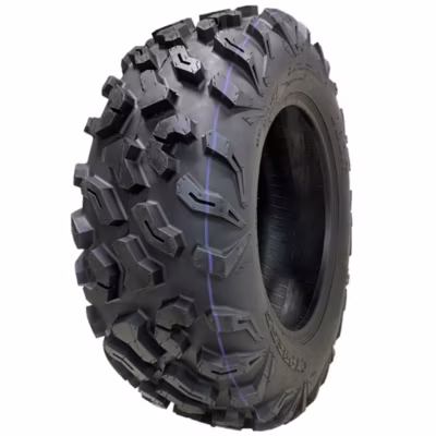 Pneu 6 plis pour VTT 27×9.00R14 (225/70R14) P0358 OBOR Cypress 50M sans chambre à air, homologué pour la route