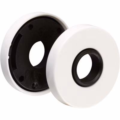 Rosace ronde blanche – Bec de cane – Arcolor 232 et 710 – La paire – Vachette