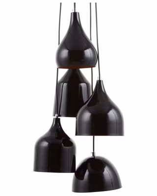 Lampe suspension SAVIO Métal Marron doré Noir