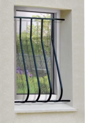 Grille de Defense Galbee Simple pour Fenetre H 65 cm x L 80 cm (côte tableau)