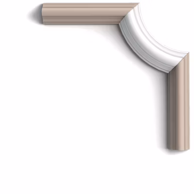 Angle arrondi pour cimaise – Orac Decor – L16.4xp9.1xH2.9cm – Carton complet 8 pièces – P4020A