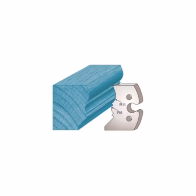 Jeu de 2 fers profilés Ht. 50 x 5,5 mm mouchette de corniche M241 pour porte-outils de toupie – Diamwood
