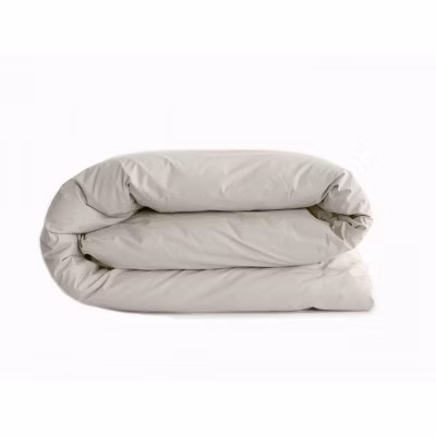 Housse de couette « Manoir » percale pur coton peigné longues fibres 80 fils/cm² Vent du sud – Naturel – Housse de couette 140 x 200