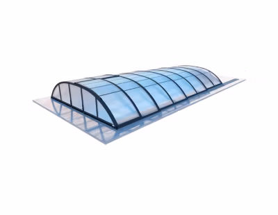 Abri de piscine Horizon – 7.43×3.5 m – polycarbonate alvéolaire 8 mm – pour piscine BAS7308 – ECO308