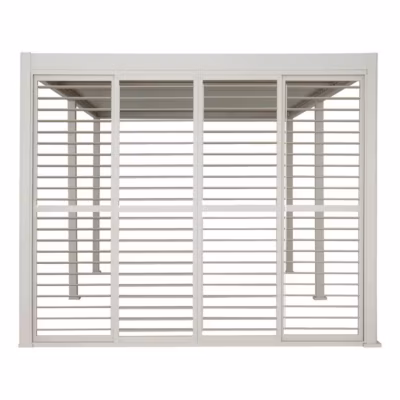 Persienne pour Pergola bioclimatique Evora 6×3,6 m argile – Hespéride