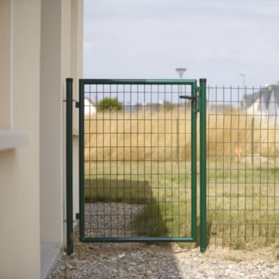 Portillon Eco – H 1.00m – Acier galvanisé – Semi plein – Manuel