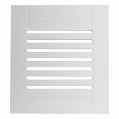 Porte ajourée en MDF laqué blanc  62 x 37,6 cm pour KOS