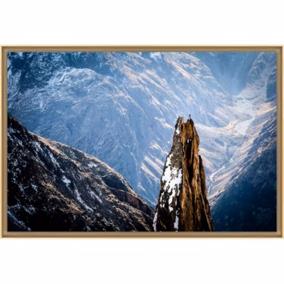 Tirage encadré sur verre synthétique the top 90×60 cm Fabriqué en France
