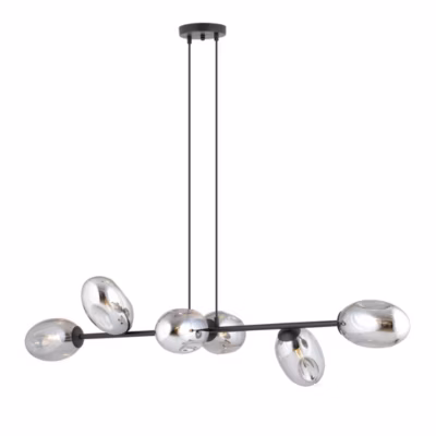 Lampe suspendue PANDORA 6 BL GRAFIT, Emibig Lighting, Fabriqué en EU