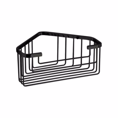 Porte-Savon D&rsquo;angle Pour Douche Noir Mat