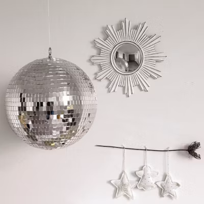 Boule à facettes disco décorative D30cm