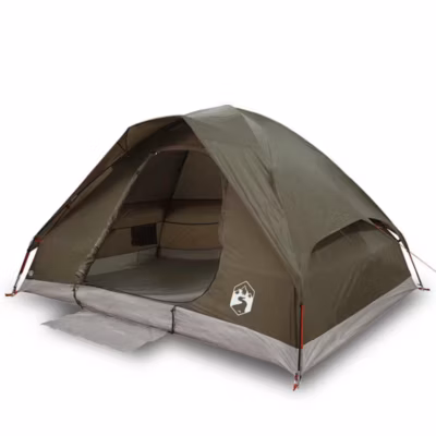 Tente de camping à dôme 2 personne marron imperméable vidaXL