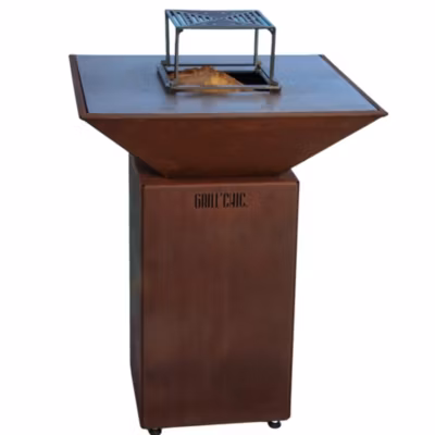 Brasero Auvergnat Corten Normal Carre 62 Simple Cuve