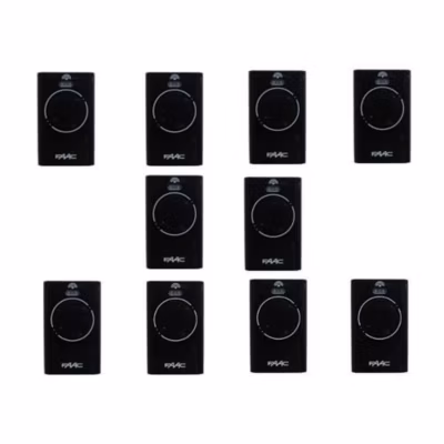 Pack de 10 Télécommandes FAAC XT2-868 SLH Noir