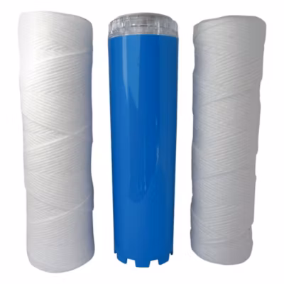 Aquawater – Kit Excellence – Lot de 3 cartouches (2 filtrations + 1 anticalc/corr)- 24 mois