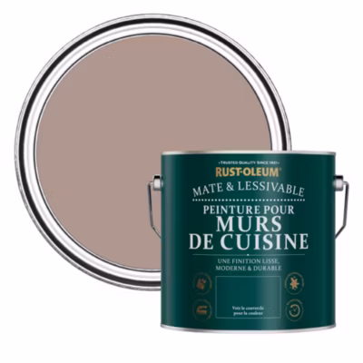 Peinture Rose Résistante aux projections et lessivable pour Murs de Cuisine, Mate – RUST-OLEUM – Dentelle 2,5 L